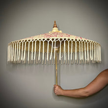 Load image into Gallery viewer, PINK PAMPAS (fringed in cream)