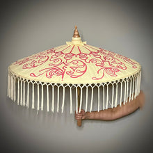Load image into Gallery viewer, PINK PAMPAS (fringed in cream)